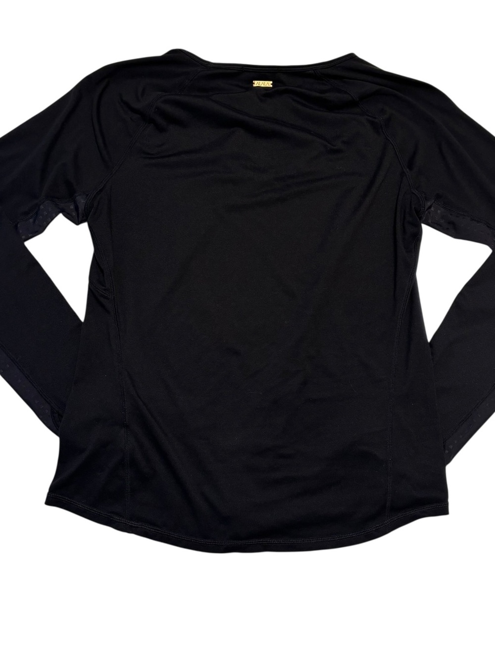 Alala Top, Long-Sleeve Athletic Yoga Top, Large, Black, Moto, Pilates